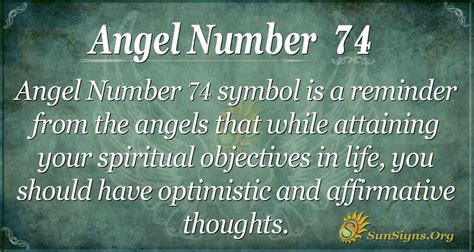 74 angel number love